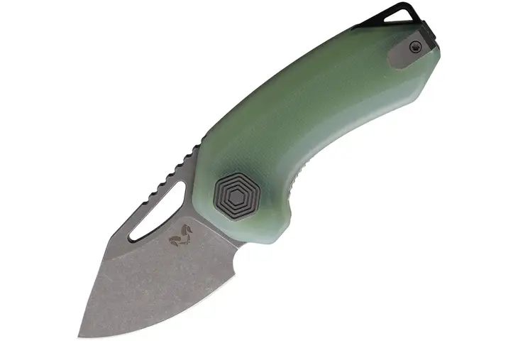 Damned Designs Anzu Linerlock Jade 2.00 in Stainless Steel Folding Knife